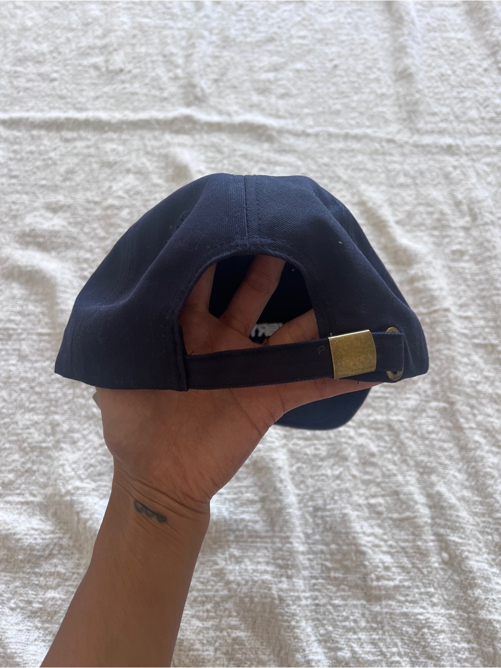 BNWT Everything's Fine Embroidered Navy Baseball Cap - Picture 2 of 2